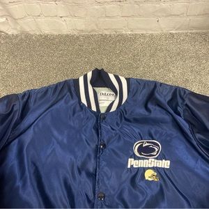Vintage 80’s Penn State Nittany Lions DeLong Satin Bomber Jacket Adult Size L